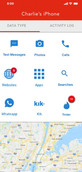 WebWatcher dashboard